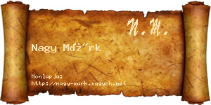 Nagy Márk névjegykártya